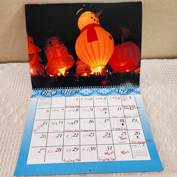 1998 Kodak Albuquerque International Balloon Fiesta Calendar Heavy Duty 9" x 12" - Picture 15 of 15